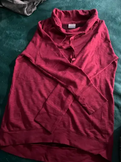 Polerón rojo Columbia cuello alto - miniatura 1
