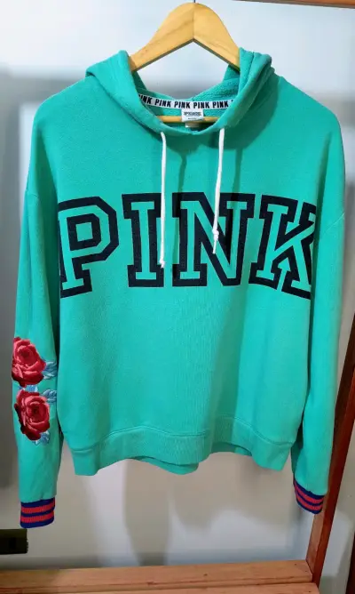 Polerón verde marca Pink - miniatura 1