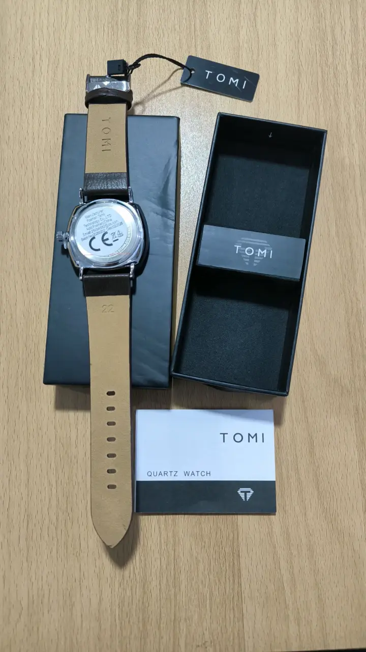 Reloj clásico TOMI cuero marrón - 3