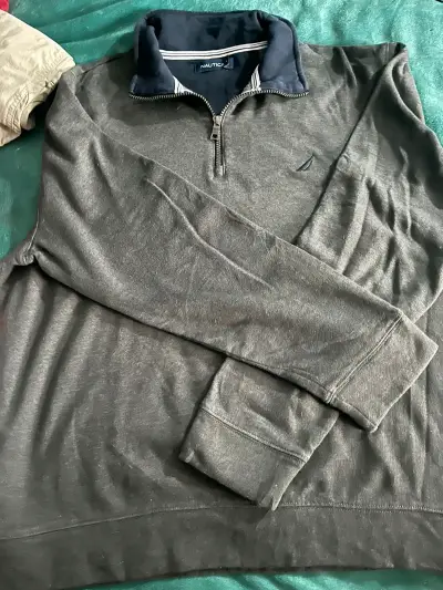 Polerón gris con cierre Nautica - miniatura 1