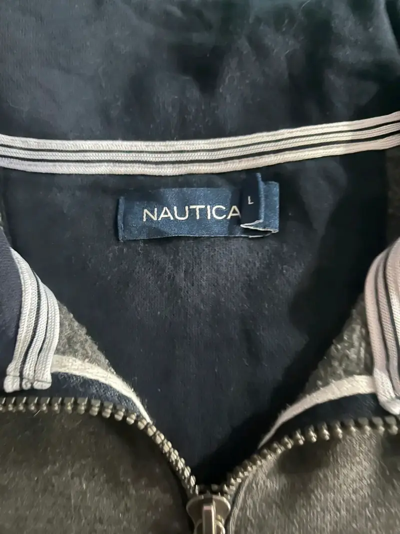 Polerón gris con cierre Nautica - 2