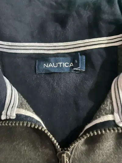 Polerón gris con cierre Nautica - miniatura 2