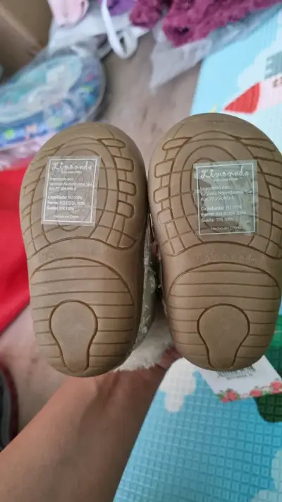 Botines bebe beige con forro - miniatura 2