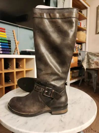 Botas de cuero café t36 - miniatura 1