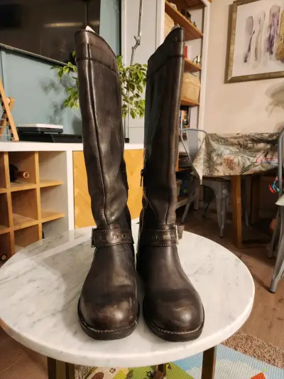 Botas de cuero café t36 - miniatura 4
