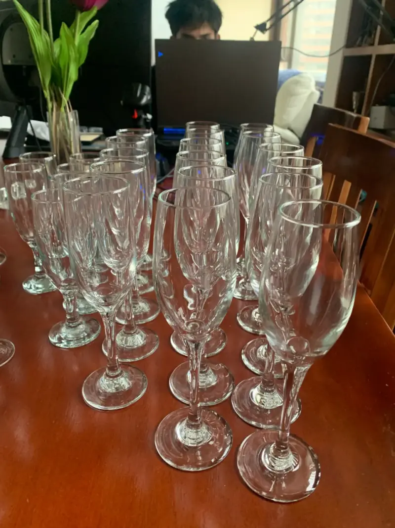 Set de copas de vino cristal - 4
