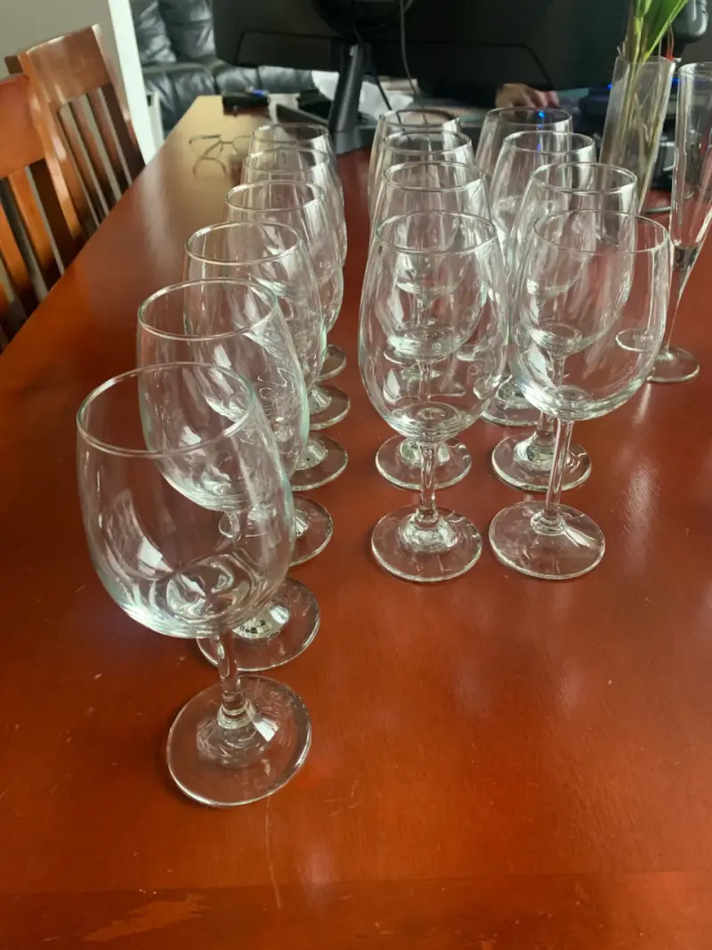 Set de copas de vino cristal - 5