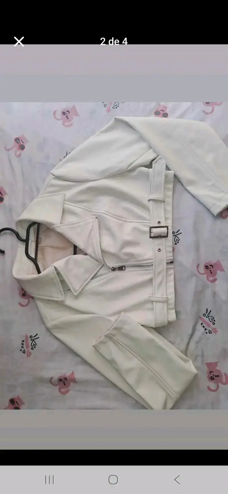 Chaqueta corta blanca mujer - 2