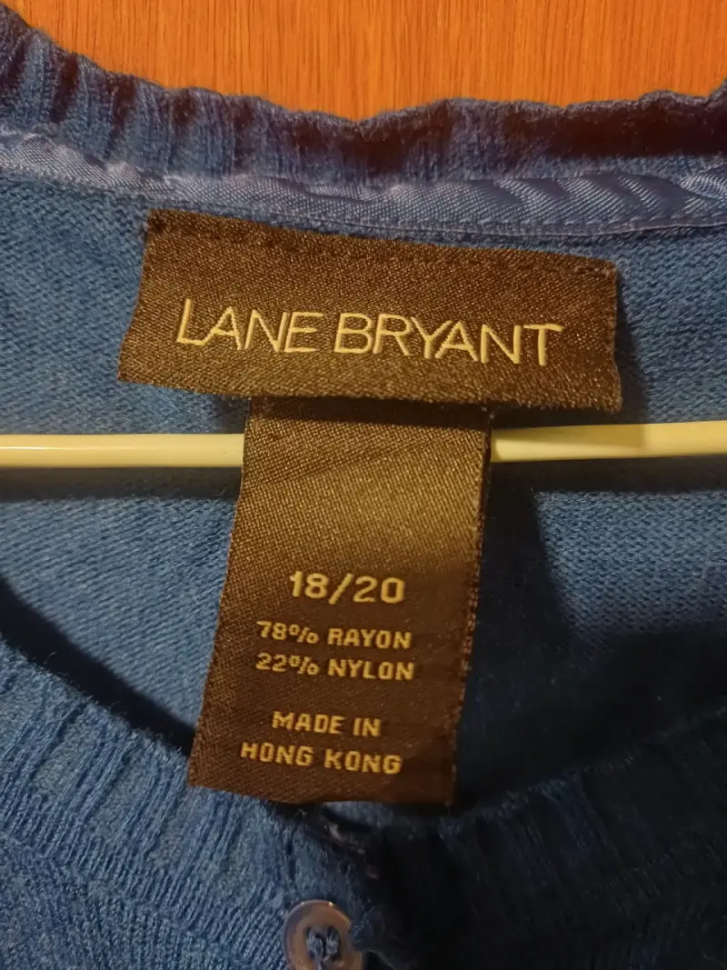 Cardigan azul abotonado - 2