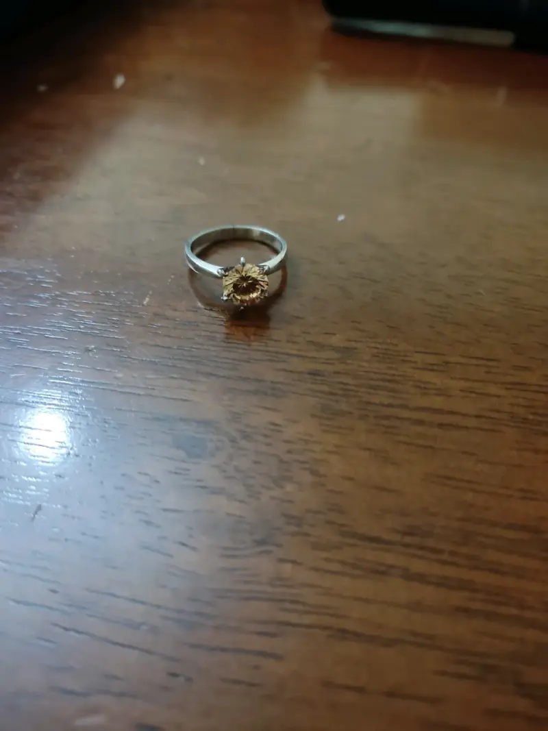 Anillo de plata 925 con piedra brillante - 1