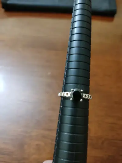 Anillo plata 925 con piedra negra - miniatura 3