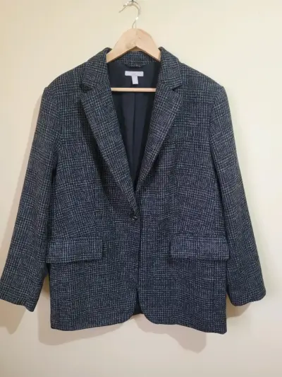 Blazer gris clásico mujer - miniatura 1