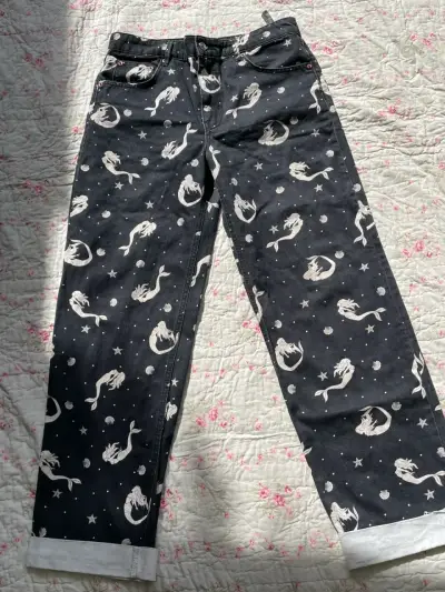 Jeans zara estampados de sirenas - miniatura 1