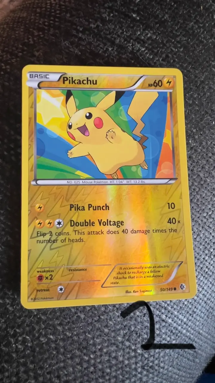 Carta de colección Pokémon Pikachu - 1