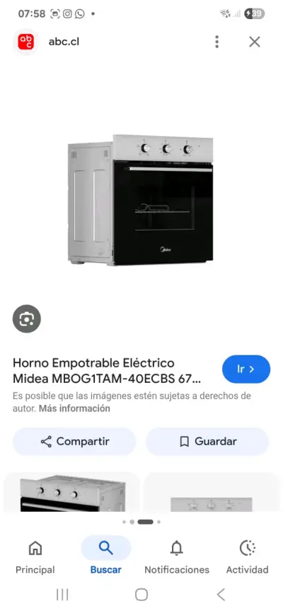 Horno empotrable eléctrico Midea - miniatura 1