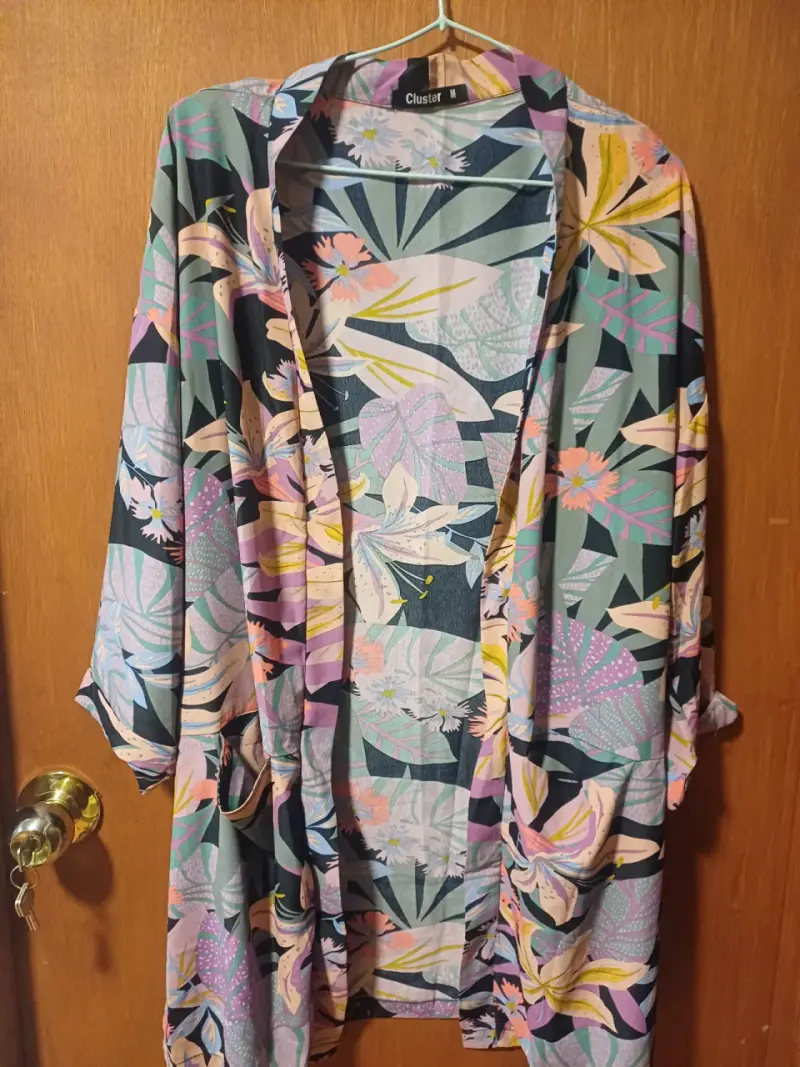 Kimono estampado floral - 1