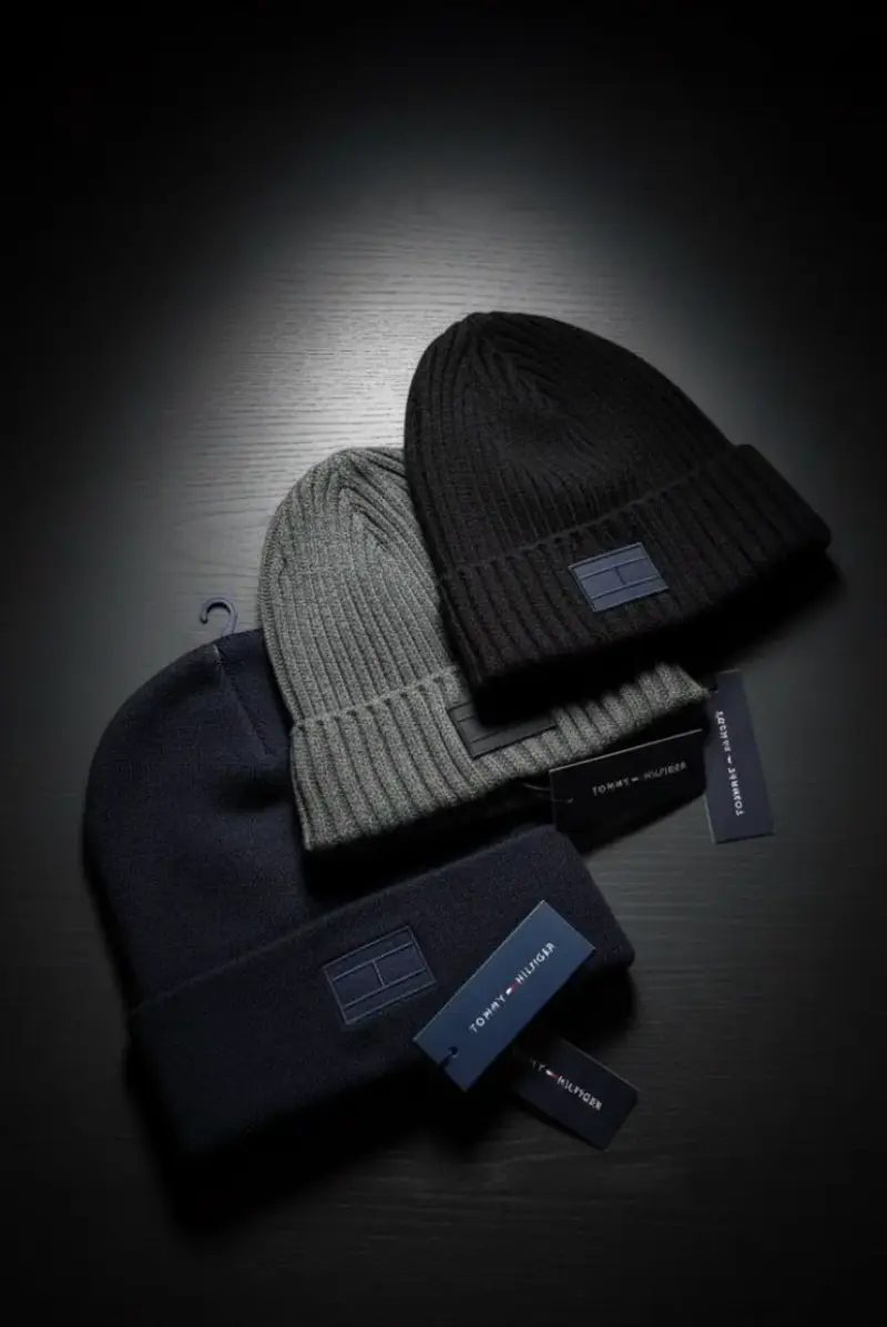 Gorro negro de lana Tommy - 2