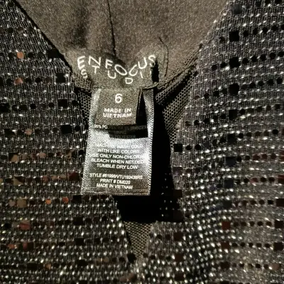 Vestido brillante negro - miniatura 2