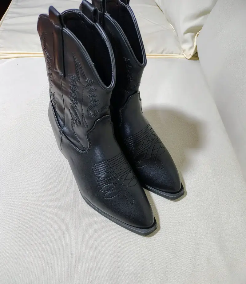 Botas vaqueras negras SYBILLA - 4