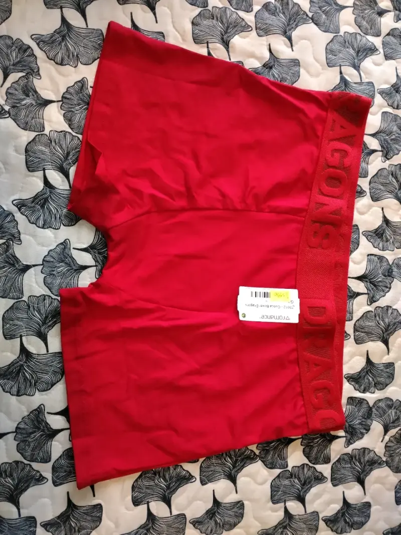 Conjunto de lencería rojo encaje - 5
