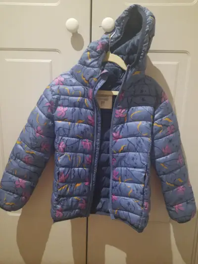 Chaqueta acolchada infantil azul - miniatura 1