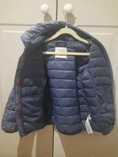 Chaqueta acolchada infantil azul - miniatura 3