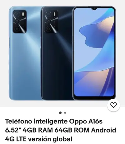 Teléfono Oppo A16s 4GB RAM 64GB - miniatura 1