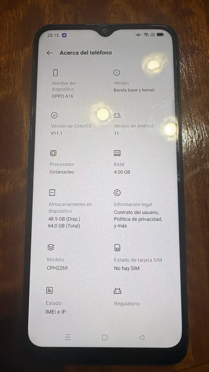 Teléfono Oppo A16s 4GB RAM 64GB - 4