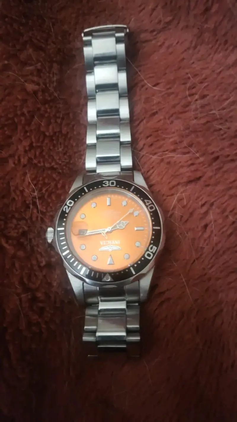Reloj metálico plateado - 7