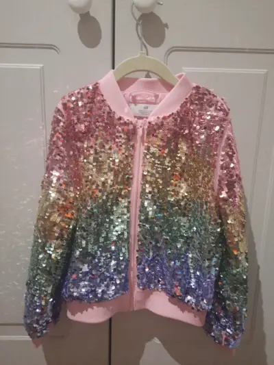 Chaqueta de lentejuelas arcoíris - miniatura 1