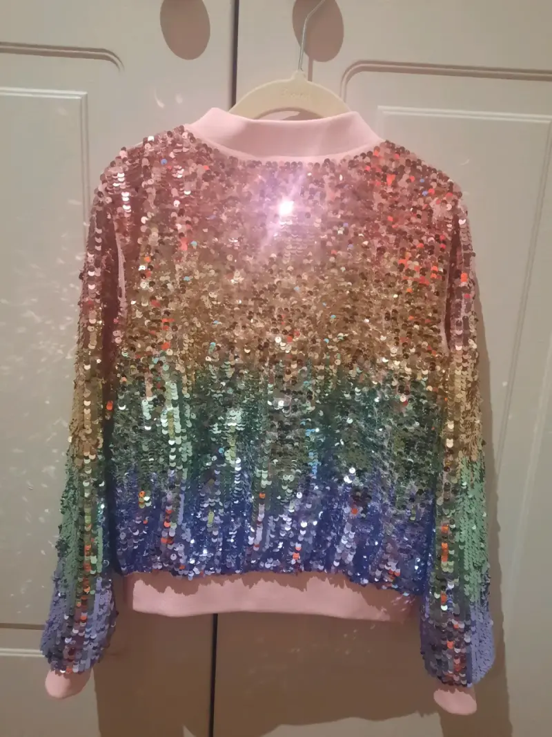 Chaqueta de lentejuelas arcoíris - 2