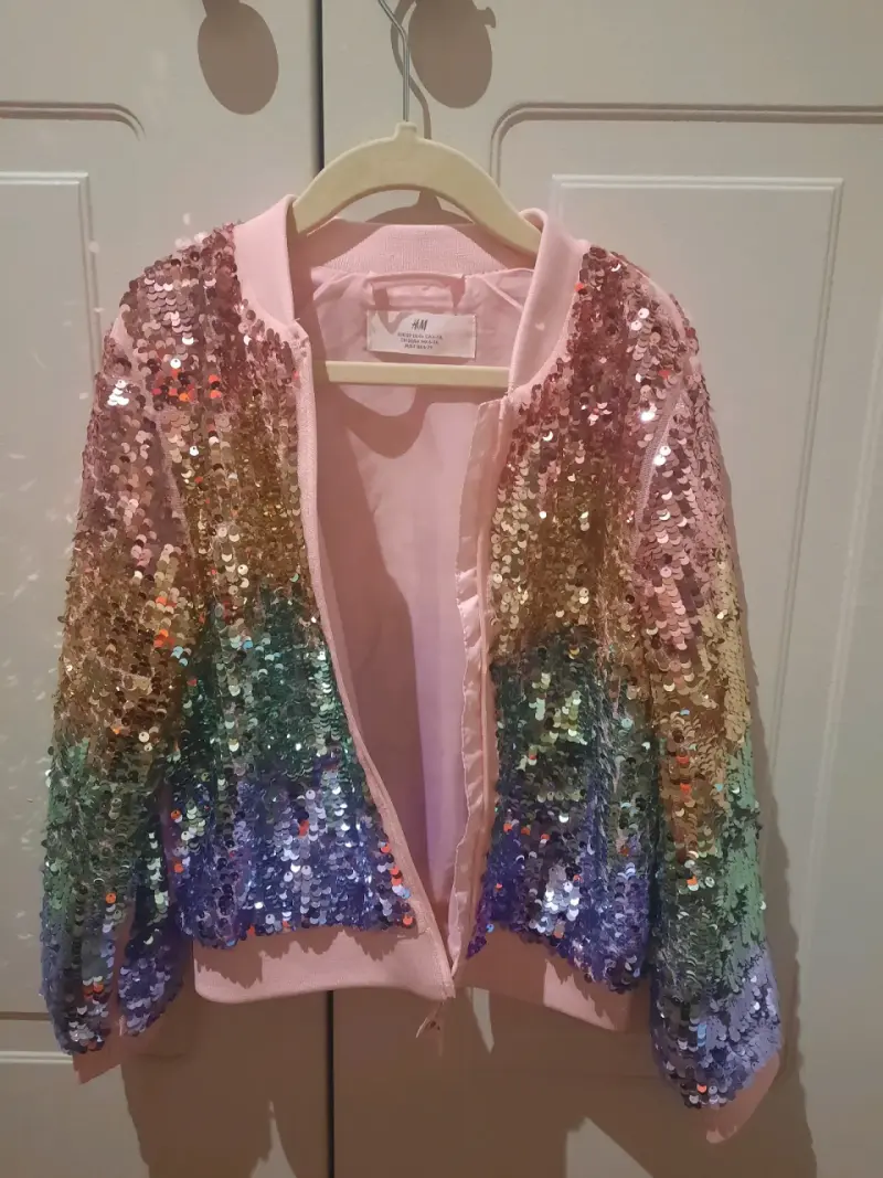 Chaqueta de lentejuelas arcoíris - 5