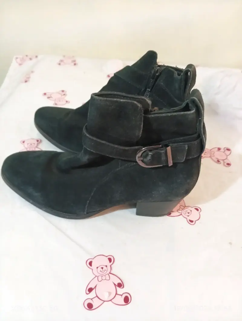 Botines negros de gamuza - 2