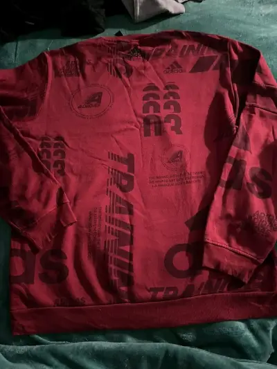 Polerón rojo Adidas estampado - miniatura 2