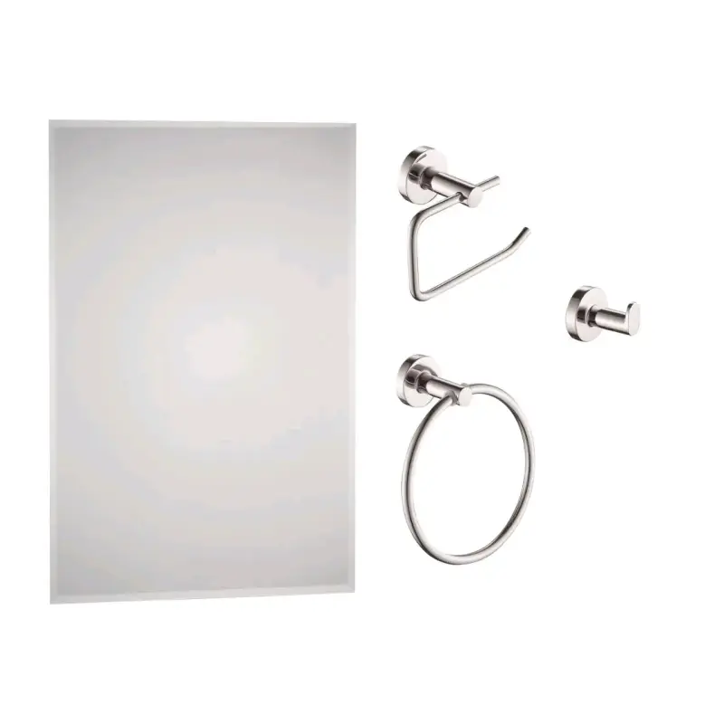 Juego accesorios baño y espejo nuevo