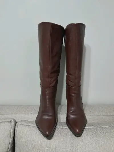 Botas de cuero marrón - miniatura 2
