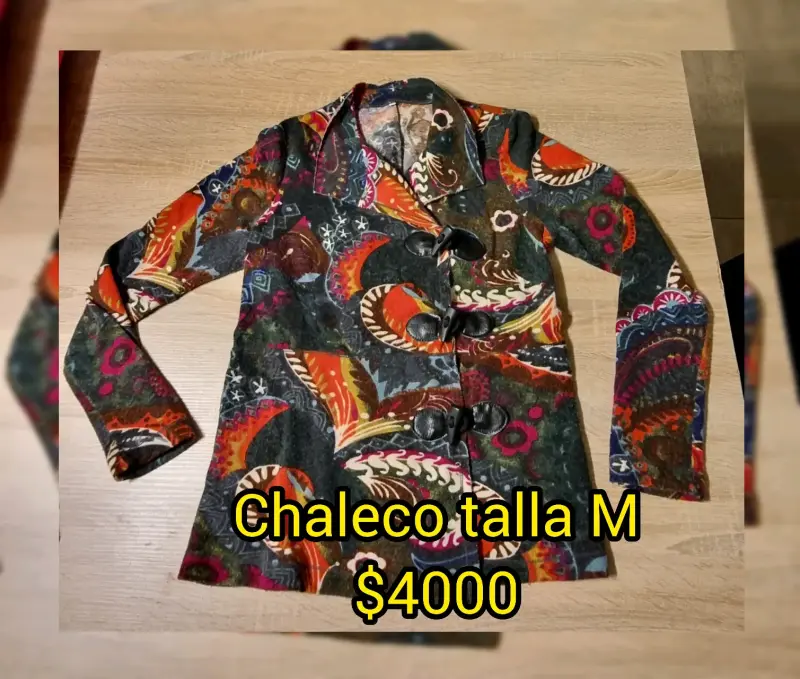 Chaleco colorido talla M