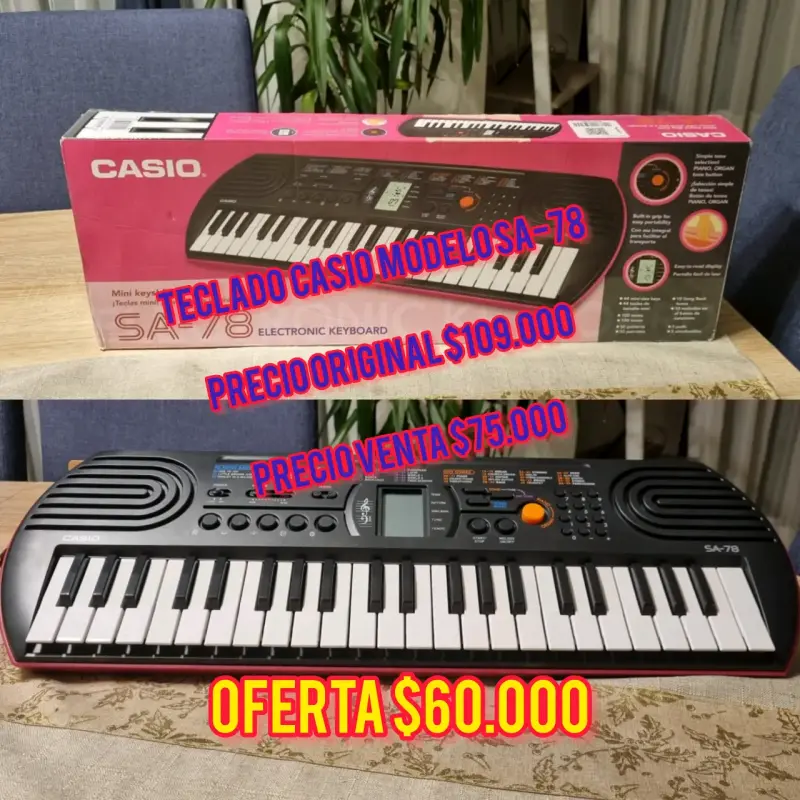 Teclado Casio SA-78 oferta