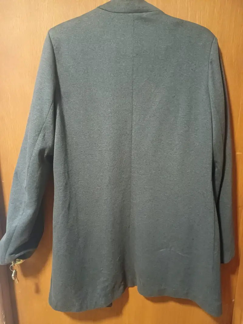 Blazer largo talla S color gris para mujer - 2