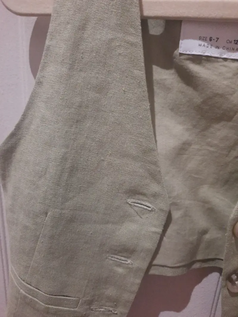 Chaleco verde oliva Zara - 4