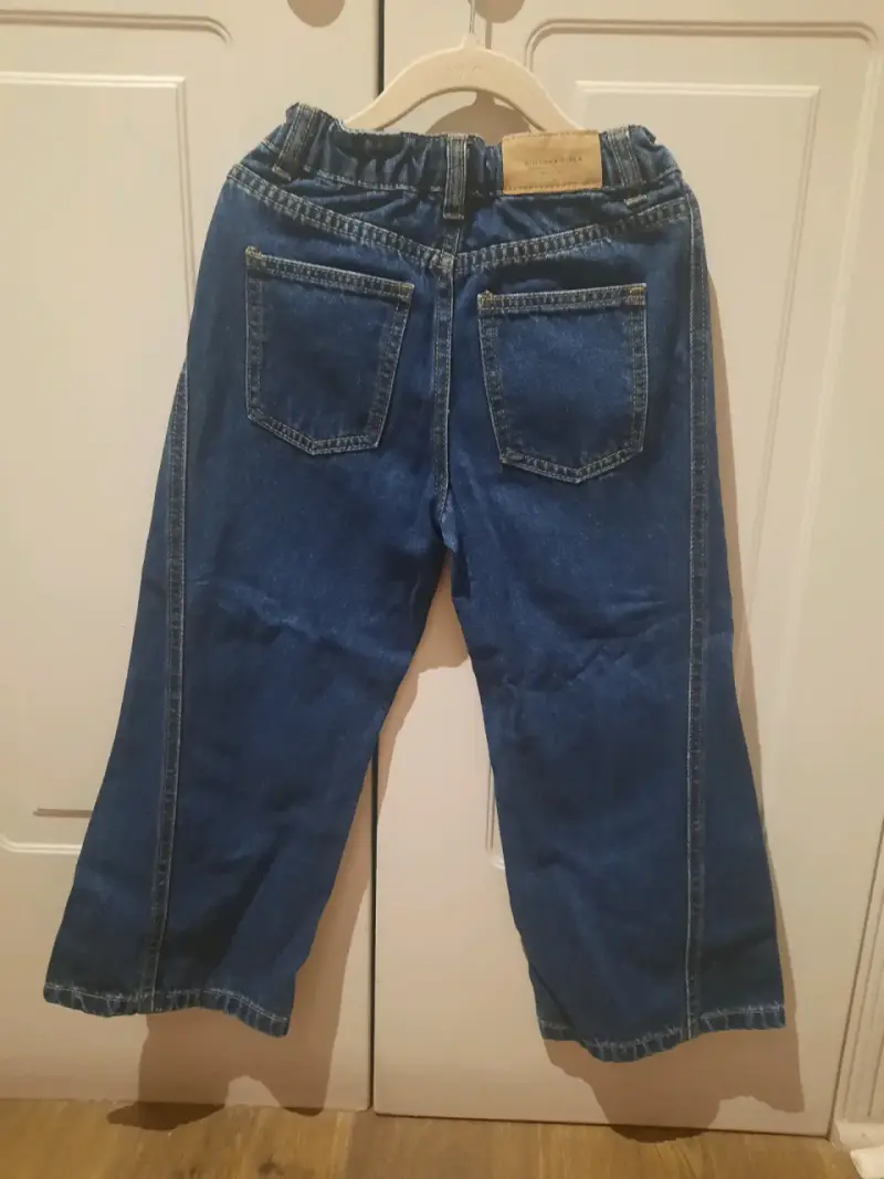 Jeans de mezclilla azul para niña - 2