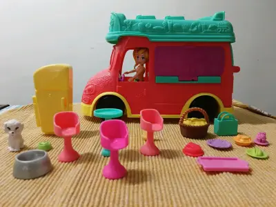 Set de juguete food truck Polly Pocket - miniatura 3