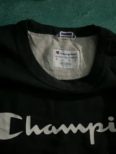 Polerón negro Champion - miniatura 4