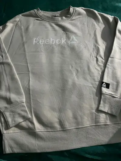 Polerón gris Reebok unisex - miniatura 1