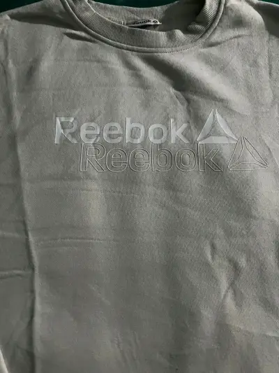 Polerón gris Reebok unisex - miniatura 3