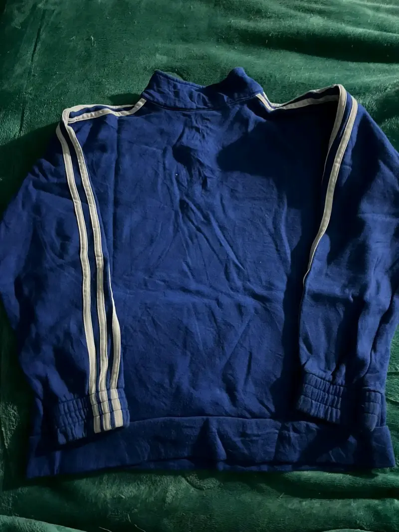Polerón azul Adidas con cierre - 3