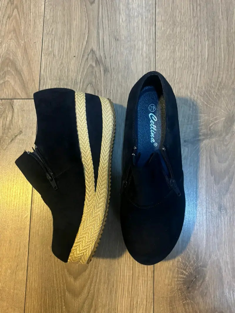 Zapatillas azules con plataforma - 1