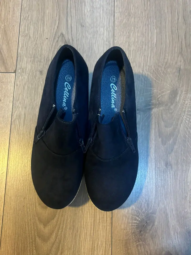 Zapatillas azules con plataforma - 2