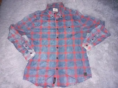 Camisa de franela a cuadros roja - miniatura 2