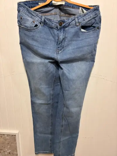 Jeans azul tiro alto - miniatura 1